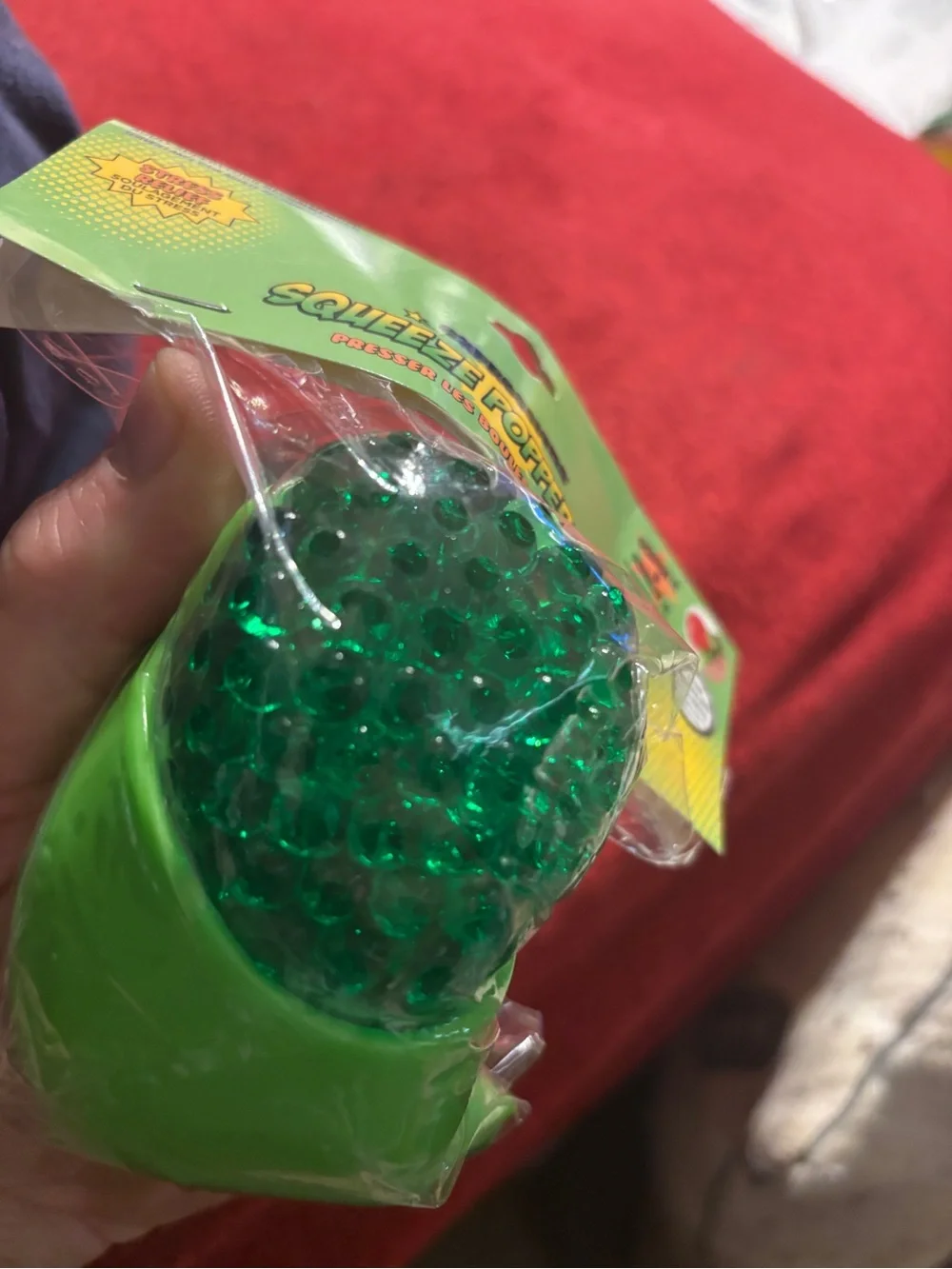 Expressions Green Frog Squeeze Popper Ball - Stress Relief Kids Toy new